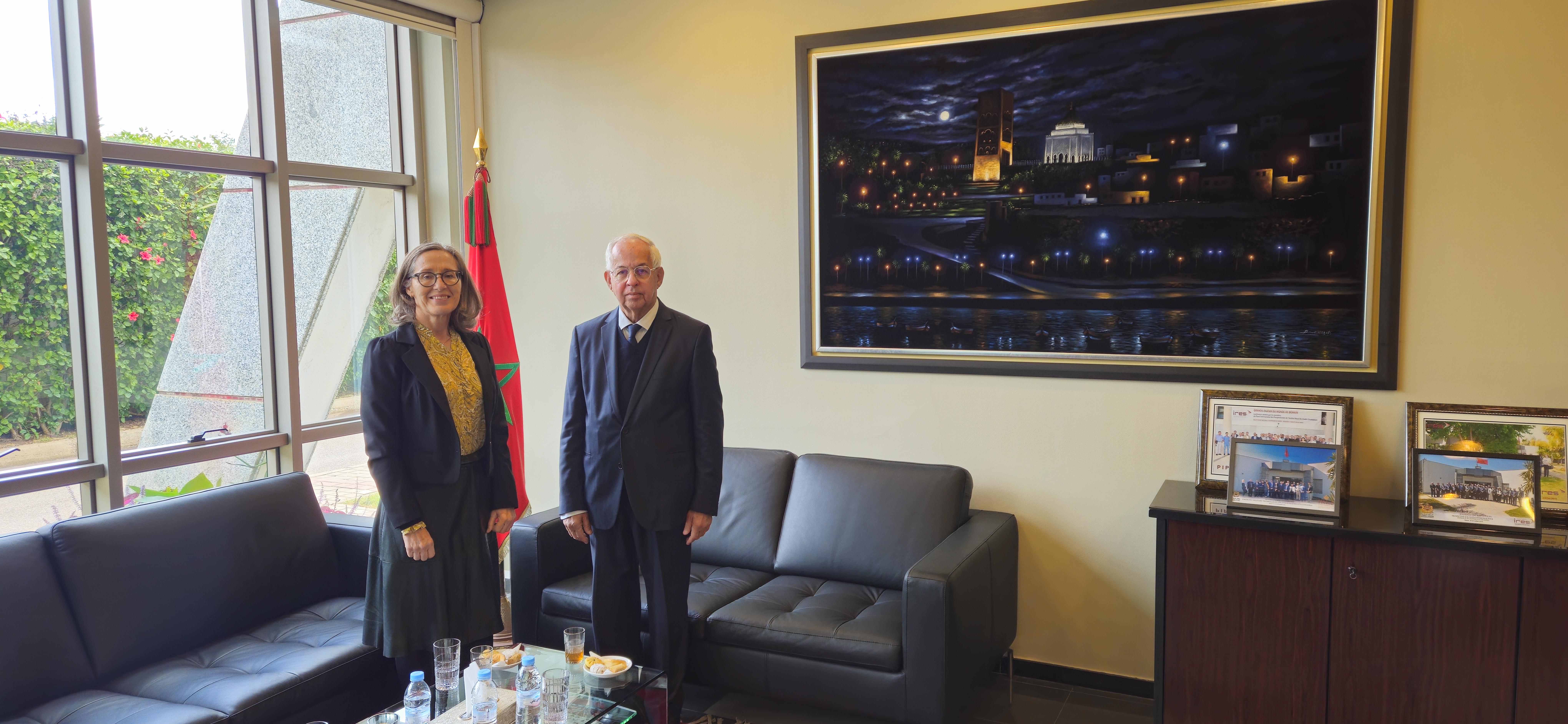 Visite à l’IRES de S.E.Madame Berit BASSE, Ambassadeur du Danemark à Rabat